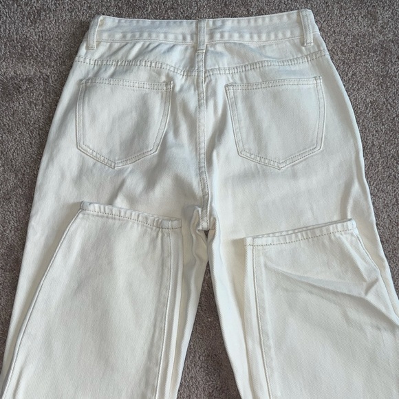 Beige / Cream High Waisted Pants - Picture 4 of 5
